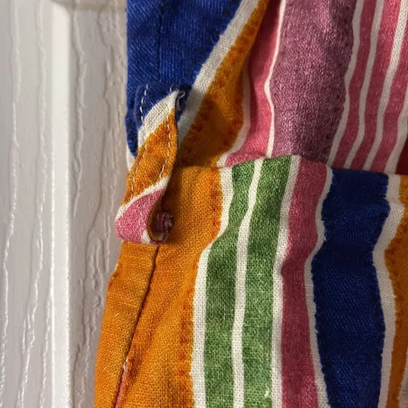 FARM Rio Reyes Striped Romper Size L (*belt missing*) - Picture 3 of 3